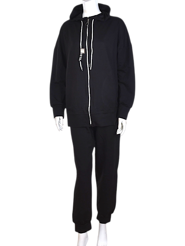 Костюм спорт Калибри (L-3XL) 09345 black (деми)