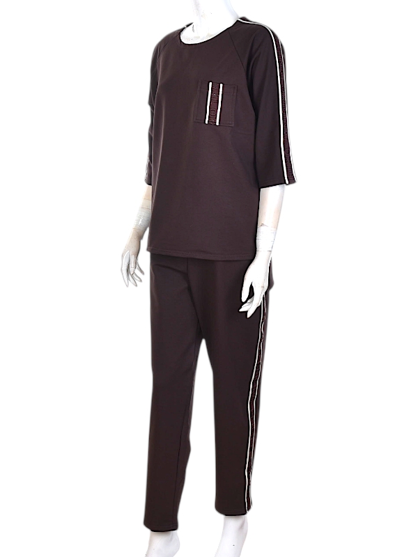 Костюм спорт Калибри (L-3XL) 0966 brown (деми)