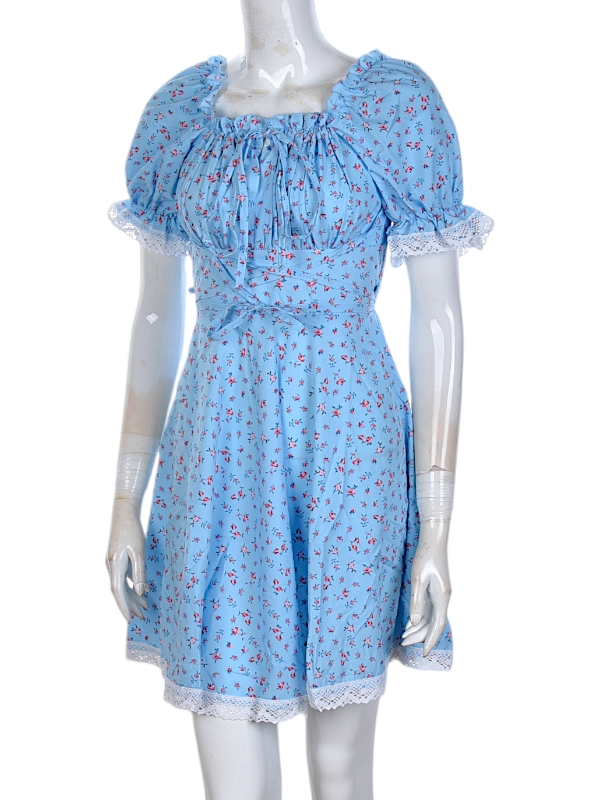 Платье Калибри (S-XL) 0981 l.blue (лето)