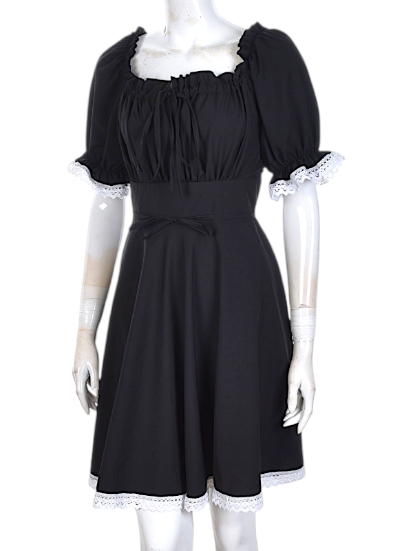 Платье Калибри (S-XL) 09818 black (лето)