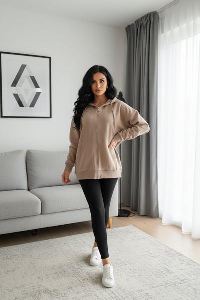 Кофта спорт IRAopt (44-48) IR87 beige (деми)