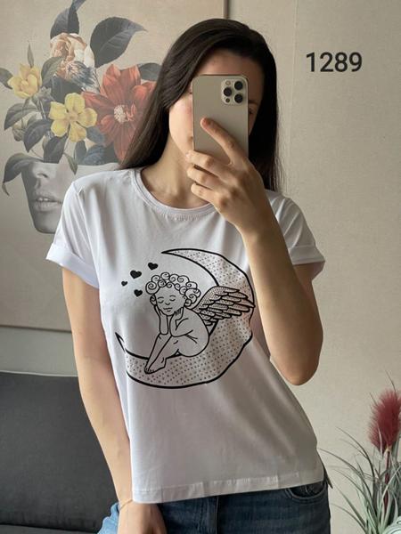 Футболка FSN (42-48) 1289 white (лето)