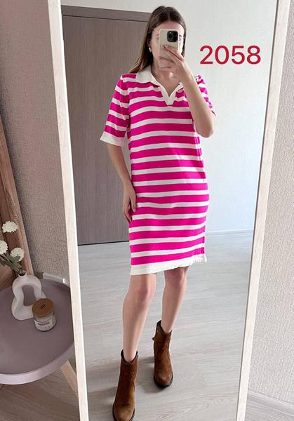 Платье FSN (44-48) 2058 crimson (деми)