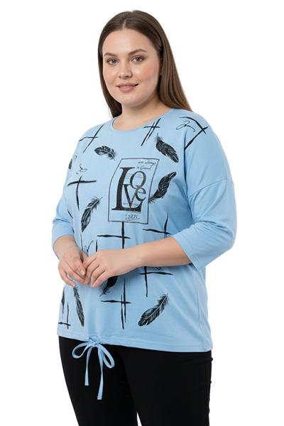 Свитер FSN (54-60) 2813 l.blue (деми)