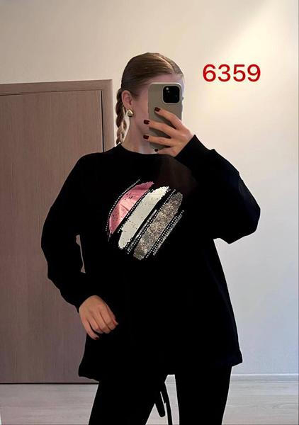 Свитер FSN (46-52) 6359 black (деми)