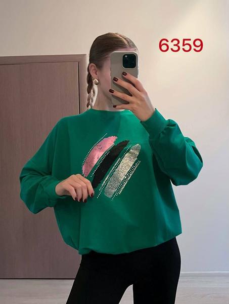 Свитер FSN (46-52) 6359 green (деми)
