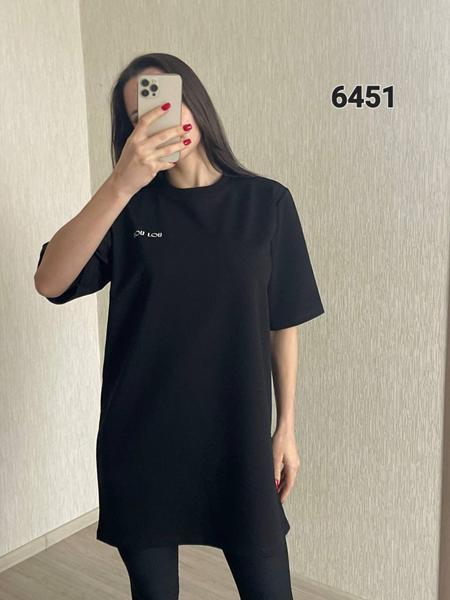 Футболка FSN (44-48) 6451 black (лето)