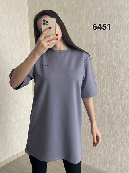 Футболка FSN (44-48) 6451 grey (лето)