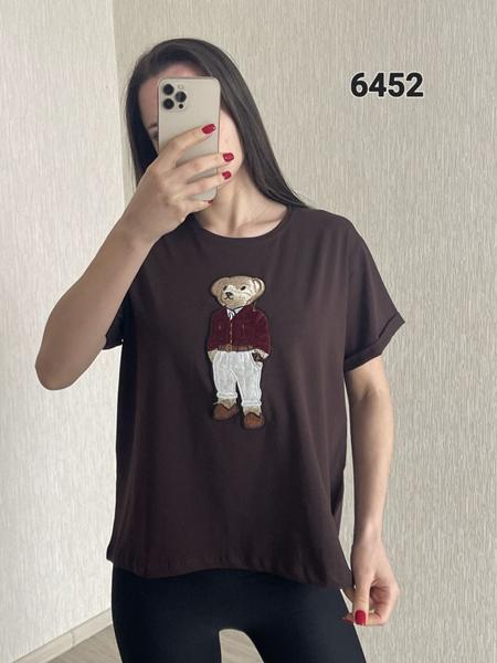 Футболка FSN (46-52) 6452 brown (лето)
