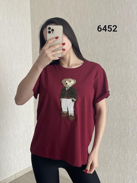 Футболка FSN (46-52) 6452 wine (лето)