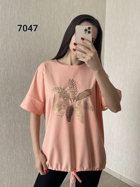 Футболка FSN (54-60) 7047 peach (лето)