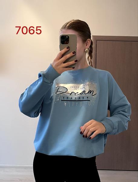 Свитер FSN (46-52) 7065 l.blue (деми)