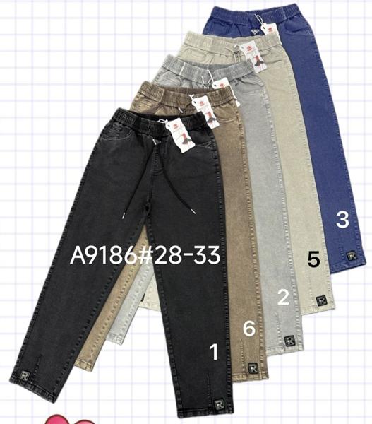 Джинсы Immei (28-33) A9186-1 black (деми)