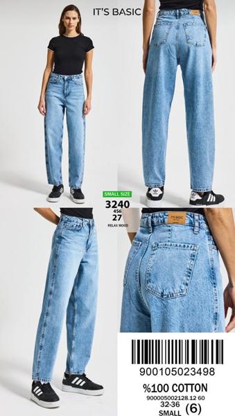 Джинсы Jeans Style (32-36) 3240-4S6-27 l.blue (деми)