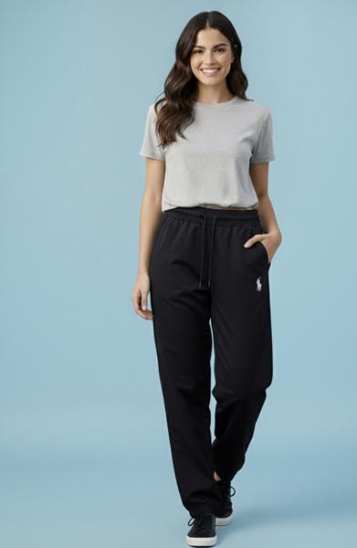 Штаны спорт Zalov (S-L) ZW1282 black (деми)