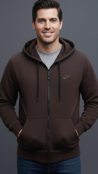 Кофта спорт Zalov (46-54) ZW1302 brown (деми)