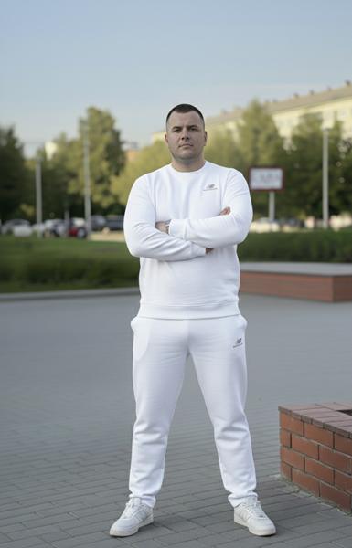 Костюм спорт Zalov (54-62) ZW1324 white (деми)