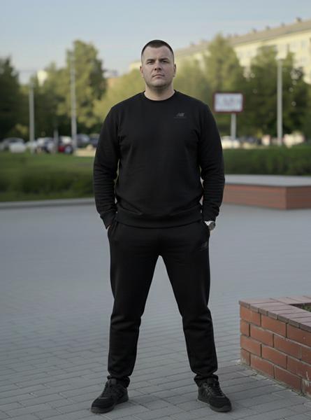 Костюм спорт Zalov (54-62) ZW1329 black (деми)