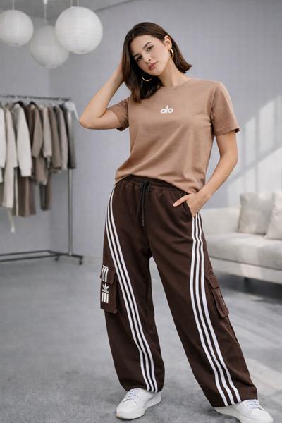 Штаны спорт Zalov (S-L) ZW1363 brown (деми)