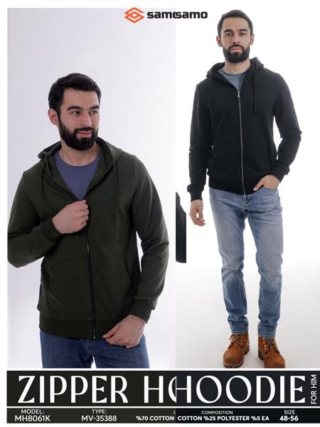 Кофта спорт Samo (48-56) 8061 black (деми)