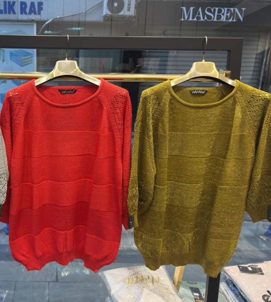 Свитер Julia (52-54) JL1004 khaki (деми)