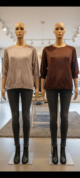 Свитер Julia (52-54) JL1029 brown (деми)