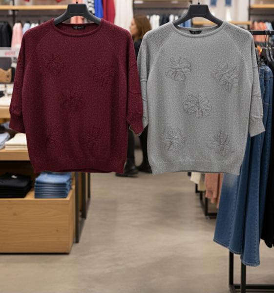 Свитер Julia (52-54) JL1031 grey (деми)