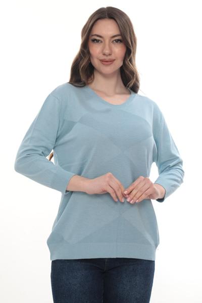 Свитер Julia (52-54) JL1073 l.blue (деми)