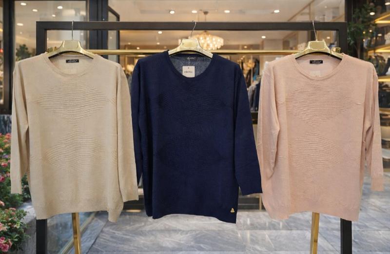 Свитер Julia (52-54) JL1076 d.beige (деми)