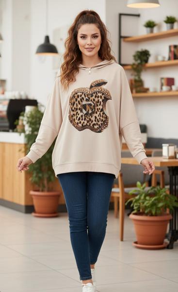 Свитер Julia (54-58) JL918 beige (деми)