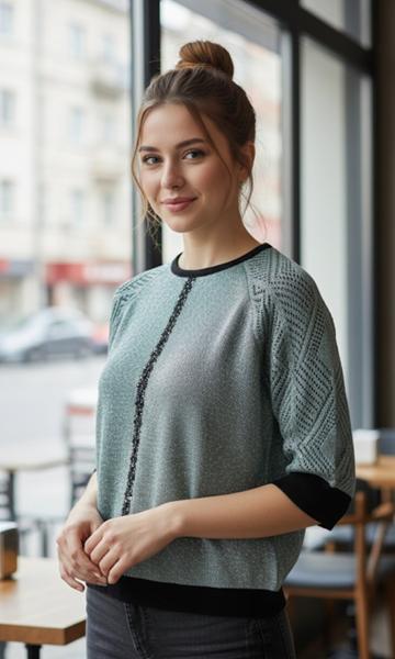 Свитер Julia (52-54) JL943 mint (деми)