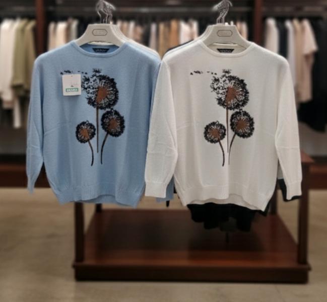 Свитер Julia (50-52) JL955 l.blue (деми)