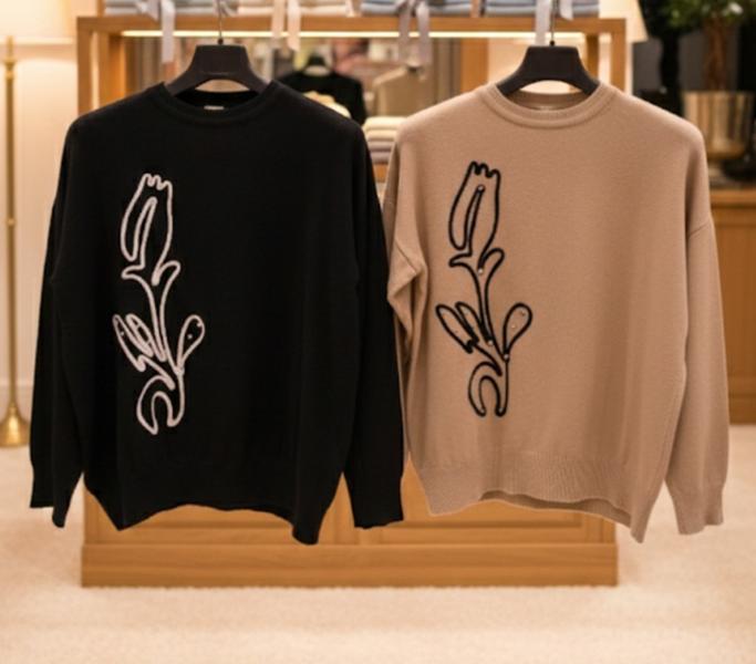 Свитер Julia (52-54) JL967 d.beige (деми)