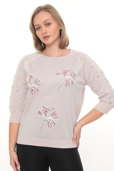 Свитер Julia (52-54) JL986 l.beige (деми)