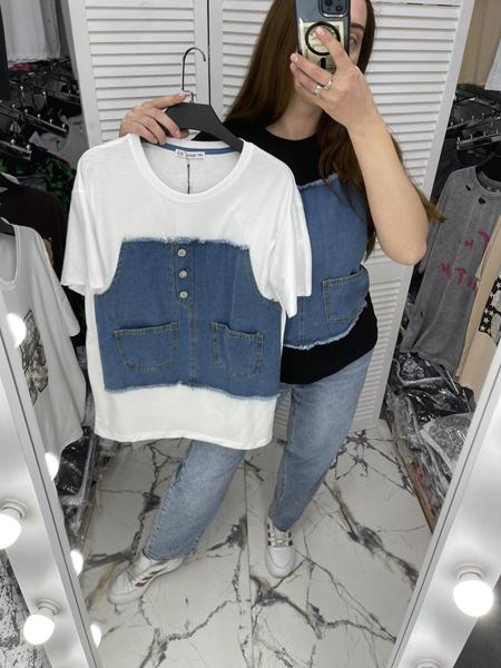 Футболка Karon (S-L) 3209 white (лето)