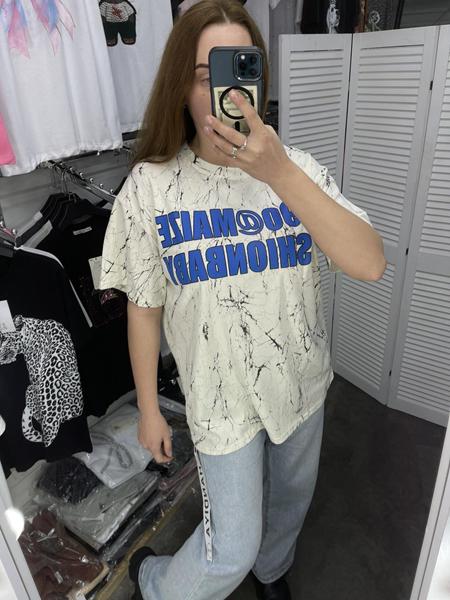 Футболка Karon (one size) 6133 white-blue (лето)