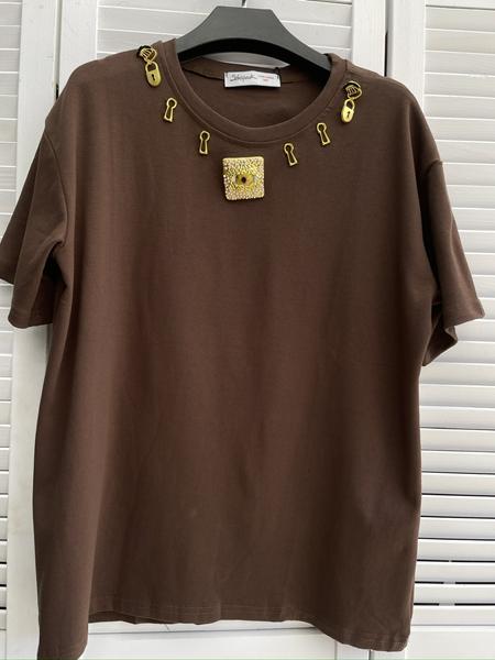Футболка Karon (46-52) 6606 brown (лето)