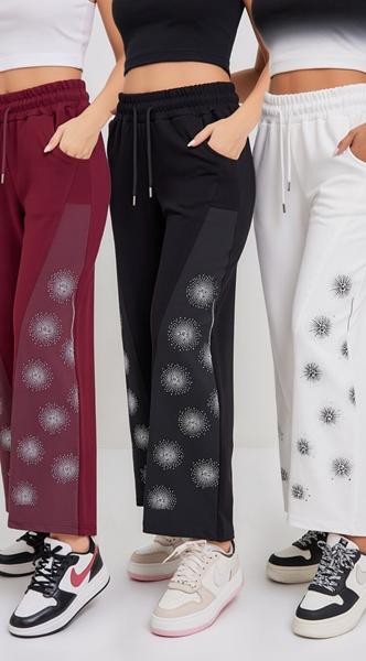 Штаны спорт Karon (S-L) 7250 wine (деми)