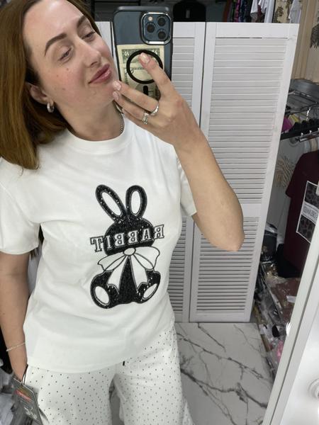 Футболка Karon (one size) 8206 white (лето)