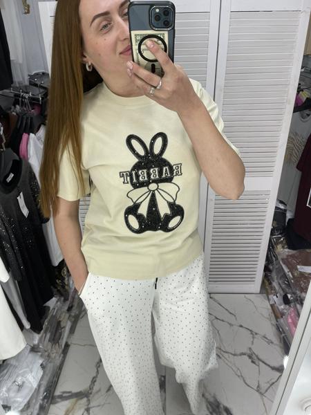 Футболка Karon (one size) 8206 yellow (лето)