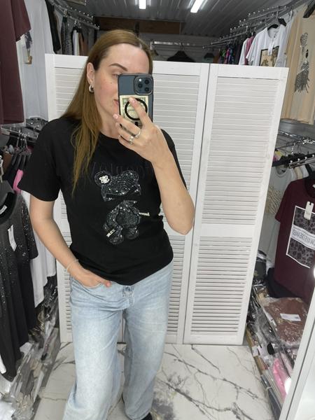 Футболка Karon (one size) 8209 black (лето)