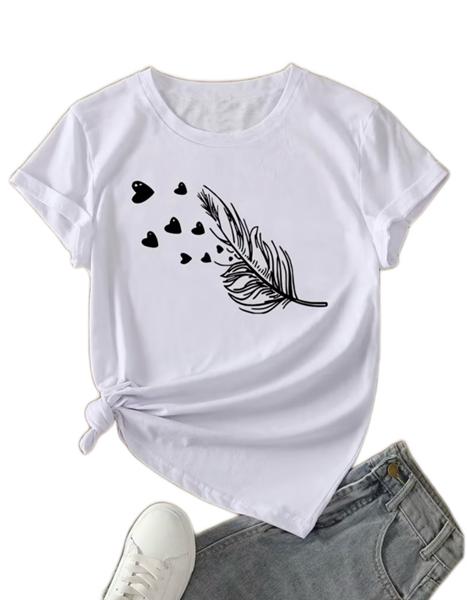 Футболка ALIA (M-3XL) AL15 white (лето)