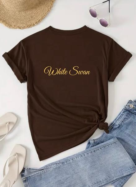 Футболка ALIA (M-3XL) AL18 brown (лето)