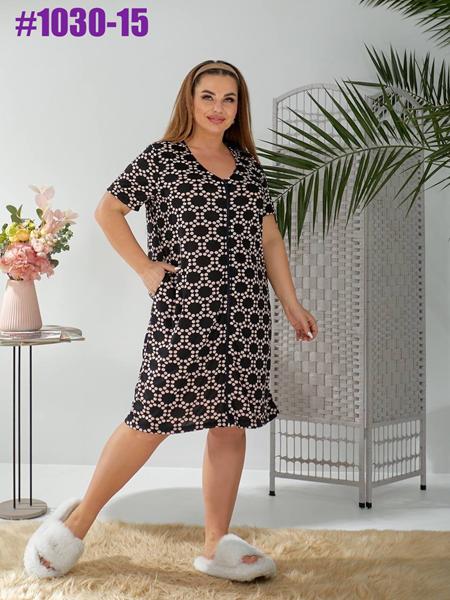 Халат BAT (50-60) 1030-15 black (лето)