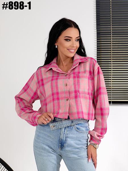 Рубашка BAT (42-48) 898-1 pink (деми)