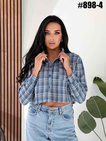 Рубашка BAT (42-48) 898-4 l.blue (деми)