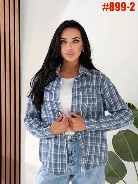 Рубашка BAT (42-48) 899-2 l.blue (деми)