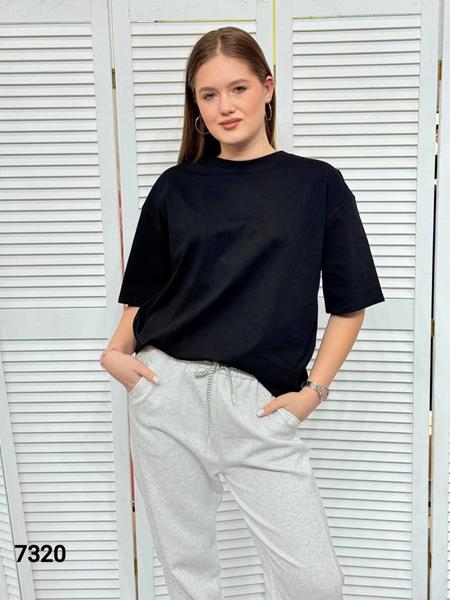 Футболка MMC clothes (one size) 7320 black (лето)