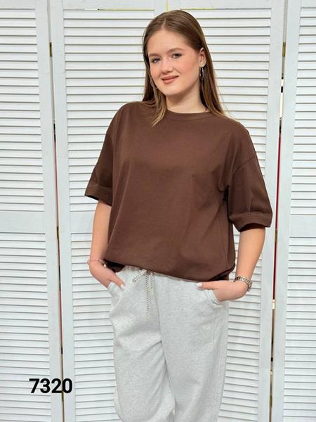 Футболка MMC clothes (one size) 7320 brown (лето)