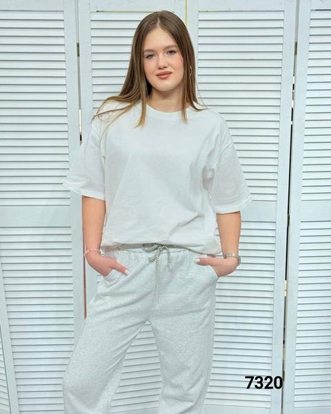 Футболка MMC clothes (one size) 7320 white (лето)